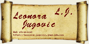 Leonora Jugović vizit kartica